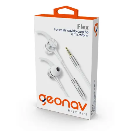 Fones de Ouvido com Microfone e Controle Flex Geonav Essential